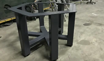 Fabricated octagon table frame